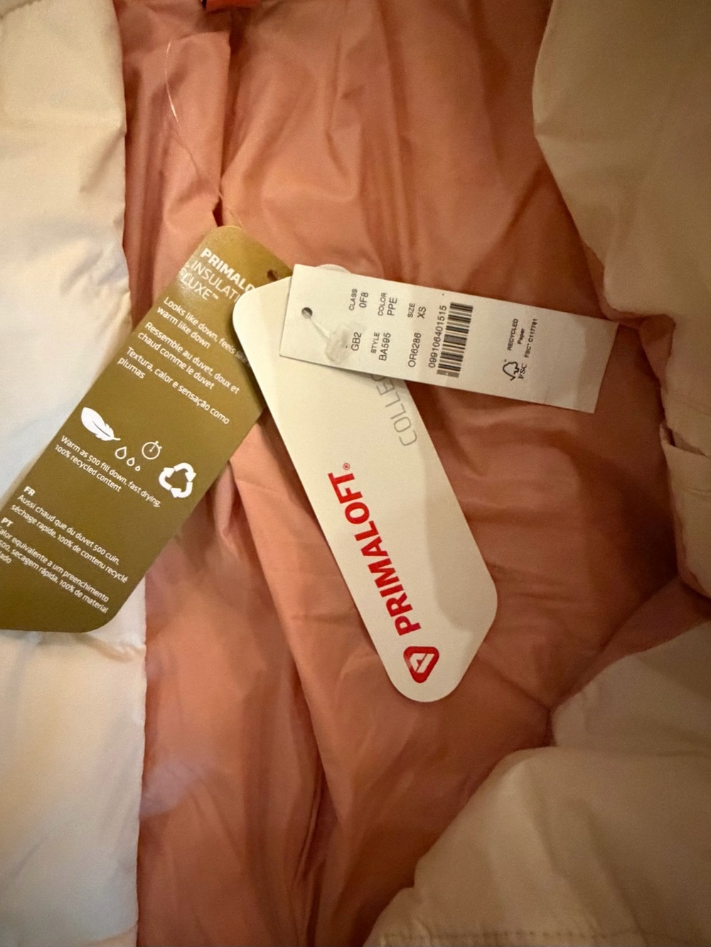 J. Crew Short Cream Puffer Jacket - Picture 3 of 4